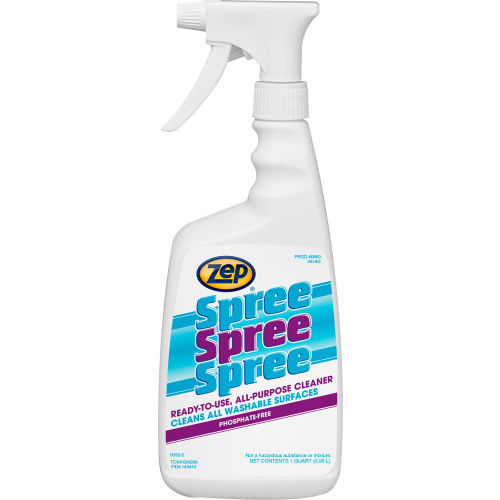 Limpiador Multiusos Zep Spree™, Botella con Gatillo 32 oz, Caja con 12 Piezas - WBB2684469
