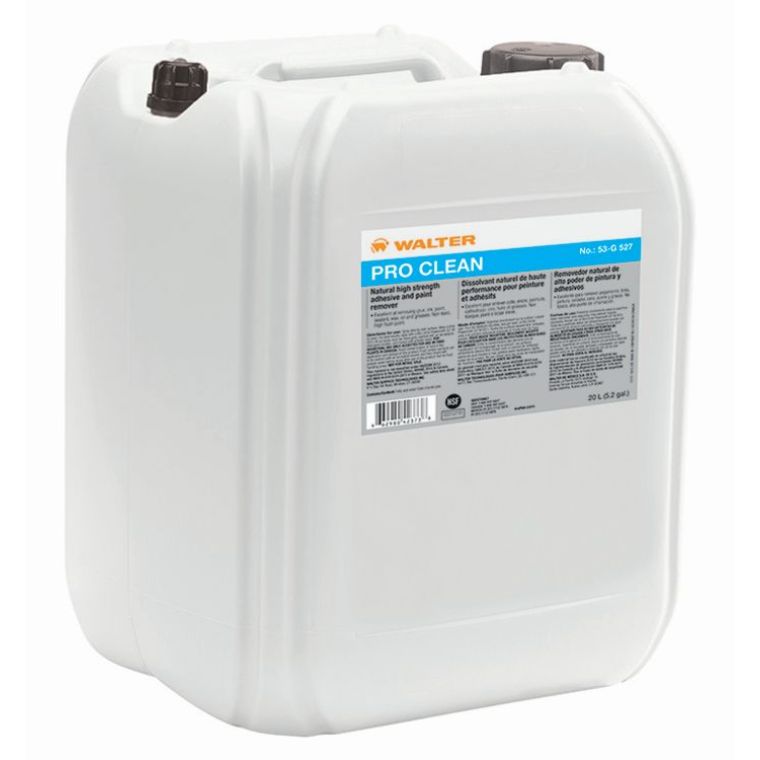 Walter Surface Technologies Walter 53G527 Pro Clean Solvente Natural de Alta Resistencia, 5.2 Galones - WAL-53G527