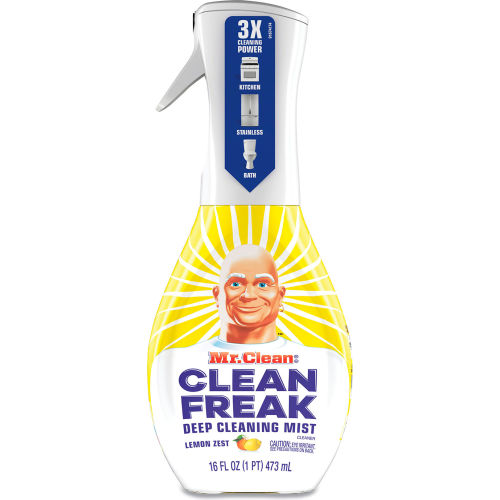 Mr. Clean Clean Freak Spray Multisuperficies Limpieza Profunda, Aroma Limón, 473 ml, Paquete con 6 Piezas
