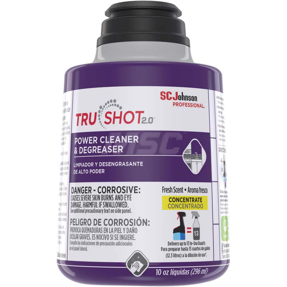 SC Johnson Professional TruShot 2.0 Limpiador y Desengrasante de Poder, Concentrado Líquido, Aroma Frutal Floral, 10 oz, 4 por Caja - 19605609