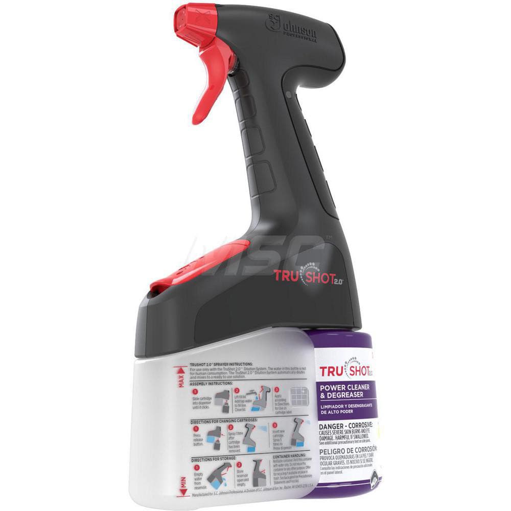 SC Johnson Professional TruShot 2.0 Limpiador y Desengrasante de Poder, Concentrado Líquido, Aroma Frutal Floral, 10 oz, 4 por Caja - 19605609
