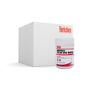 Berkshire Corporation Paños SATPAX® 70/30 para Limpieza de Superficies en Salas Limpias, 6 x 9 Pulgadas, Mezcla de Poliéster y Celulosa, Blanco, 100 Piezas - Modelo 0620722