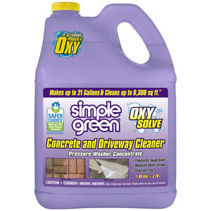 Simple Green Oxy Solve Concentrado para Hidrolavadora de Concreto y Entradas - 1 Galón - Elimina Manchas de Aceite y Óxido