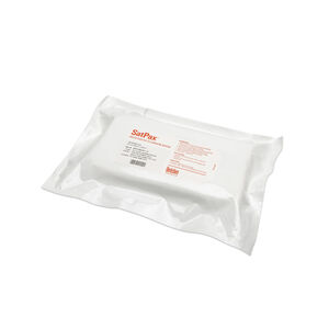 Berkshire SATPAX® 70/30 Toallitas para Limpieza de Superficies en Salas Limpias 9x9 Pulgadas, Blanco, Paquete de 75 Unidades - Modelo 0620719