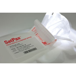 Berkshire SATPAX® 70/30 Toallitas para Limpieza de Superficies en Salas Limpias 9x9 Pulgadas, Blanco, Paquete de 75 Unidades - Modelo 0620719