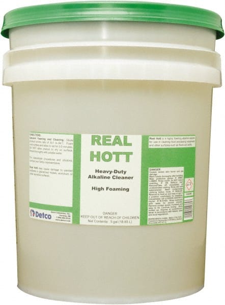 Detco Real Hott Limpiador para Equipo de Cocina, 5 Galones, Líquido Alcalino sin Fragancia - Modelo 33702127