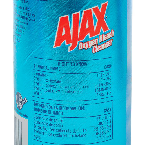 Ajax® Oxygen Blanqueador con Oxígeno en Polvo, Limpiador Multiusos, Bote 21 oz, Paquete con 24 Piezas - 14278 - WBB57027