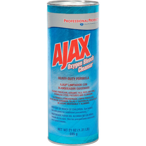 Ajax® Oxygen Blanqueador con Oxígeno en Polvo, Limpiador Multiusos, Bote 21 oz, Paquete con 24 Piezas - 14278 - WBB57027