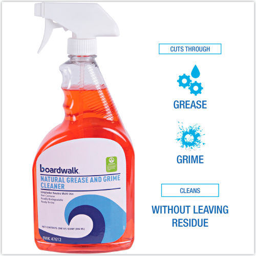 Limpiador Natural Boardwalk Green para Grasa y Suciedad Boardwalk®, Botella de 32 oz con Spray - WBB2685056