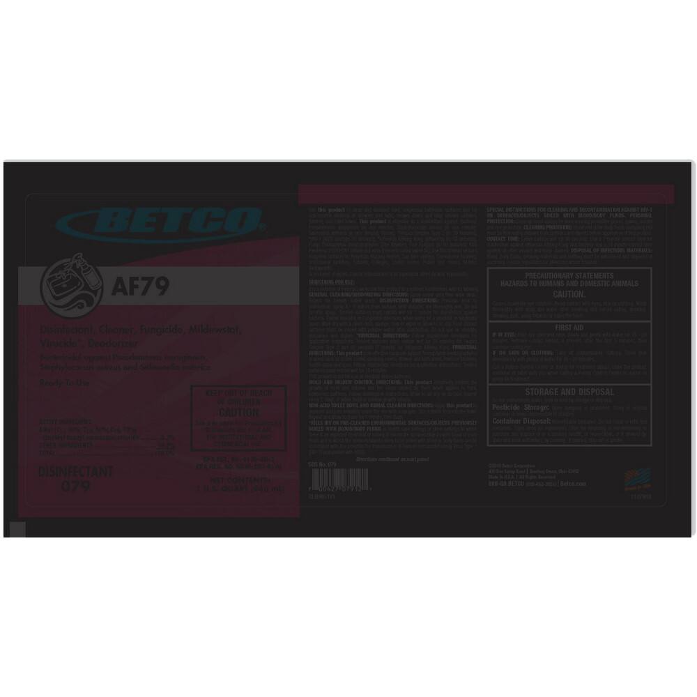 Limpiador Multiusos Betco con Desinfectante - 32 oz (946 ml) - Aroma Cítrico y Floral - Modelo 72906969