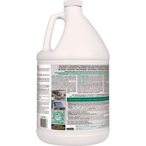 Simple Green Crystal Industrial Cleaner and Degreaser - Limpiador y Desengrasante Industrial, Galón, Paquete con 6 Botellas - 19128