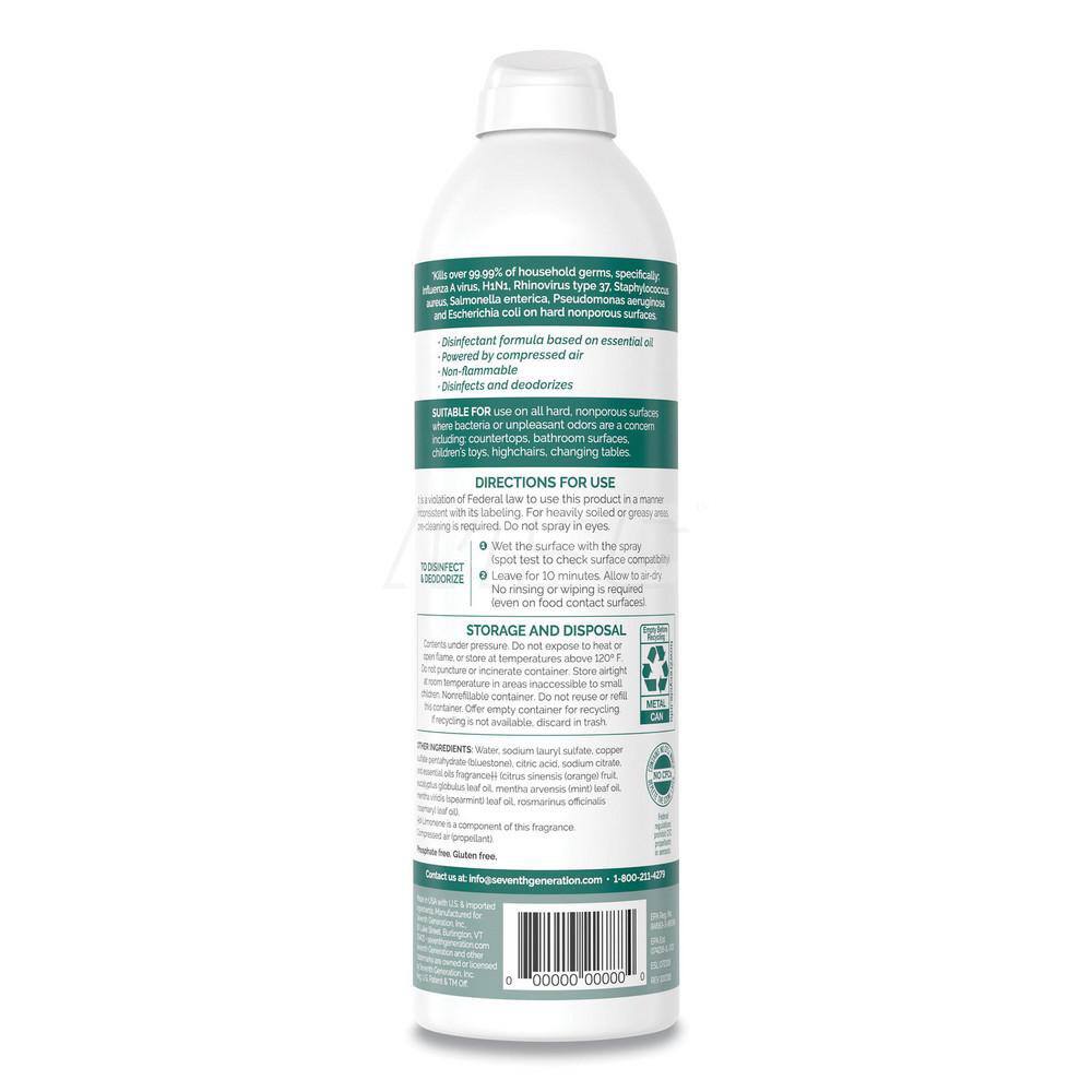 Desinfectante Seventh Generation 13.9 oz con Aroma a Eucalipto, Menta y Tomillo - Spray con Gatillo