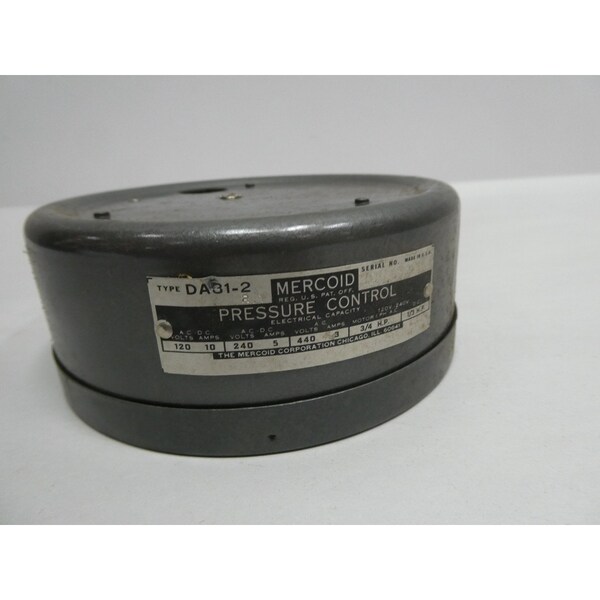Interruptor de presión Mercoid 1/4IN 15PSI 120/240/440V-AC 120/240V-DC - DA31-2.