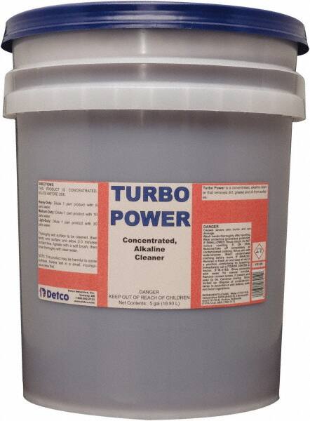 Detco Turbo Power, Limpiador Alcalino y Desengrasante, Cubeta 5 Galones - 33701855