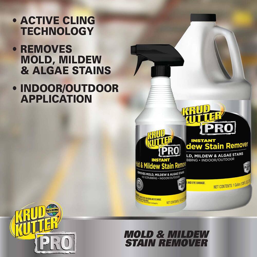 Krud Kutter Pro Removedor Instantáneo de Manchas por Moho y Mildiu - Gel con Tecnología Active Cling