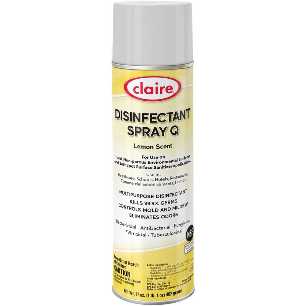 Limpiador Multiusos y Desengrasante Claire Grado Hospitalario, Aerosol 20 oz, Fragancia Limón