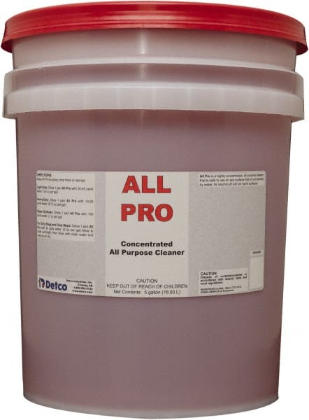 Detco All Pro Limpiador Multiusos Concentrado, Aroma Cítrico, Cubeta 5 Galones - Modelo 33702697