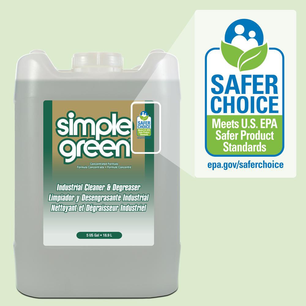 Limpiador y Desengrasante Industrial Simple Green Concentrado, Cubeta 5 Galones - 89887533