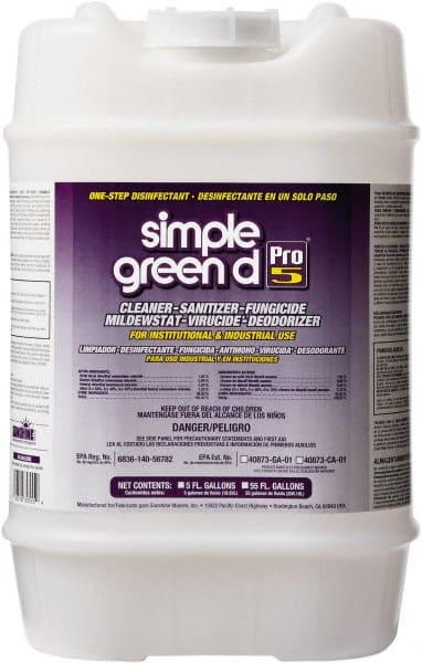 Simple Green d Pro 5 One Step Desinfectante Concentrado, Cubeta 5 Galones - 62281019