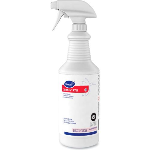 Limpiador Multiusos Diversey™ Spitfire Power, Fórmula Potente, Aroma Pino, Botella Spray 32 oz