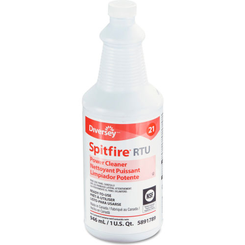 Limpiador Multiusos Diversey™ Spitfire Power, Fórmula Potente, Aroma Pino, Botella Spray 32 oz