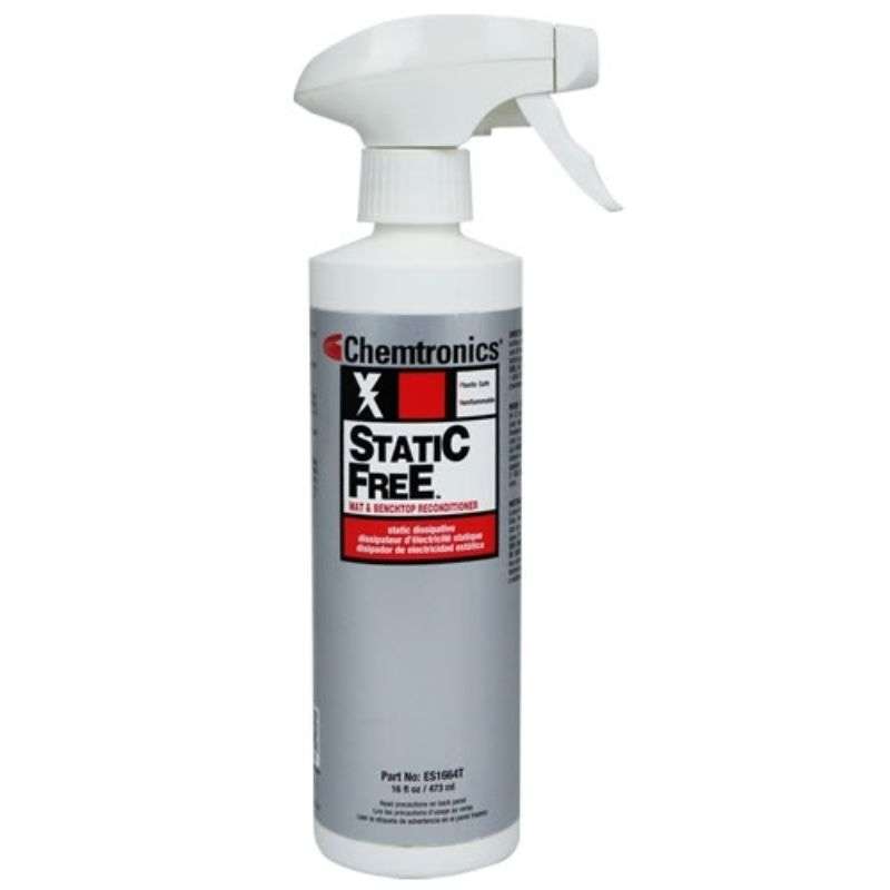 Limpiador Static Free™ para Mesas de Trabajo Chemtronics, Botella en Spray 16 oz - ES1664T-9700