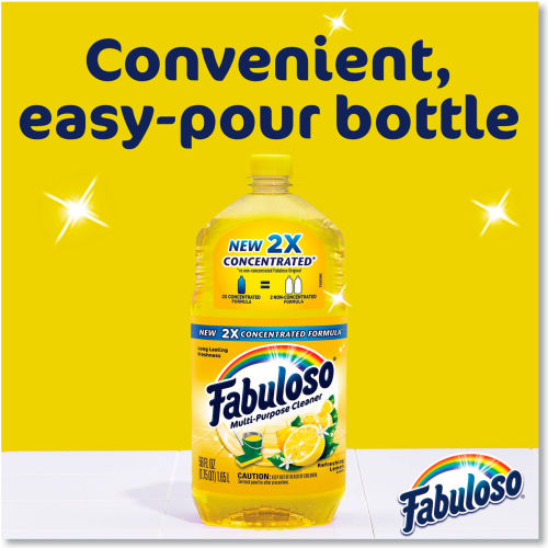 Fabuloso Limpiador Multiusos, Fragancia Limón, Botella 5 Litros (169 oz), Paquete con 3 Piezas - WBB2685285