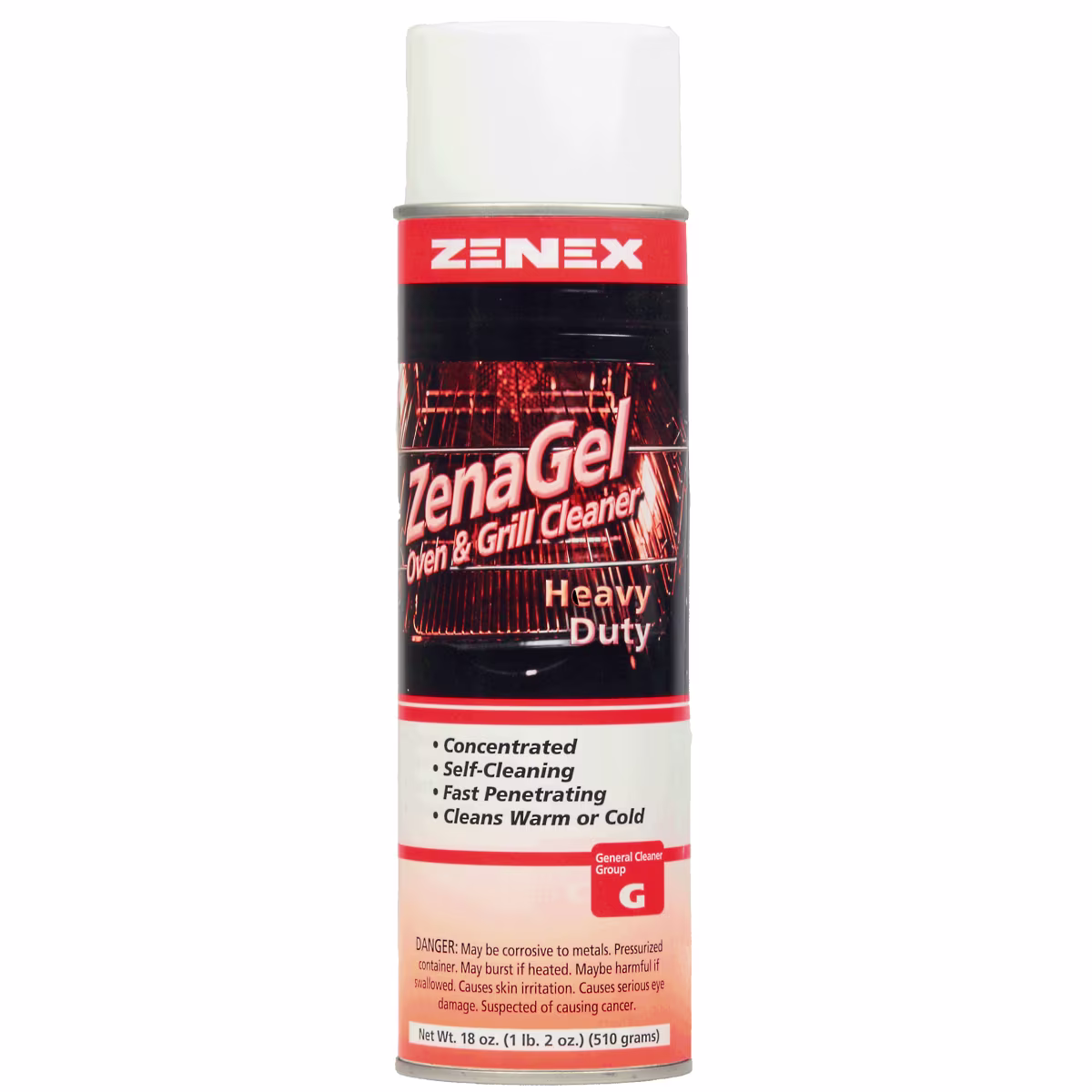 Limpiador de Hornos Zenex ZenaGel Heavy Duty - 18 oz (583-162) - Elimina Grasa Quemada