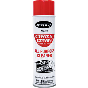 Sprayway CRAZY CLEAN Limpiador Multiusos en Aerosol 20 oz (591 ml) - The Penray Companies - 620004-131453