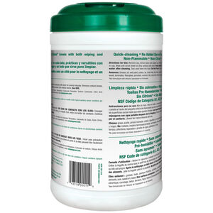 Simple Green Toallas de Seguridad 26.7x31.1 cm Dual Texturizadas Sin Agua, Paquete de 75 - 0601797