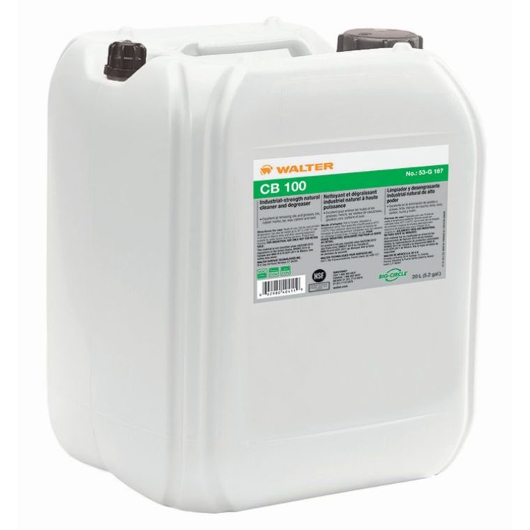Walter Surface Technologies Walter 53G167 Bio-Circle CB100 Limpiador y Desengrasante Natural Potente 20L - WAL-53G167