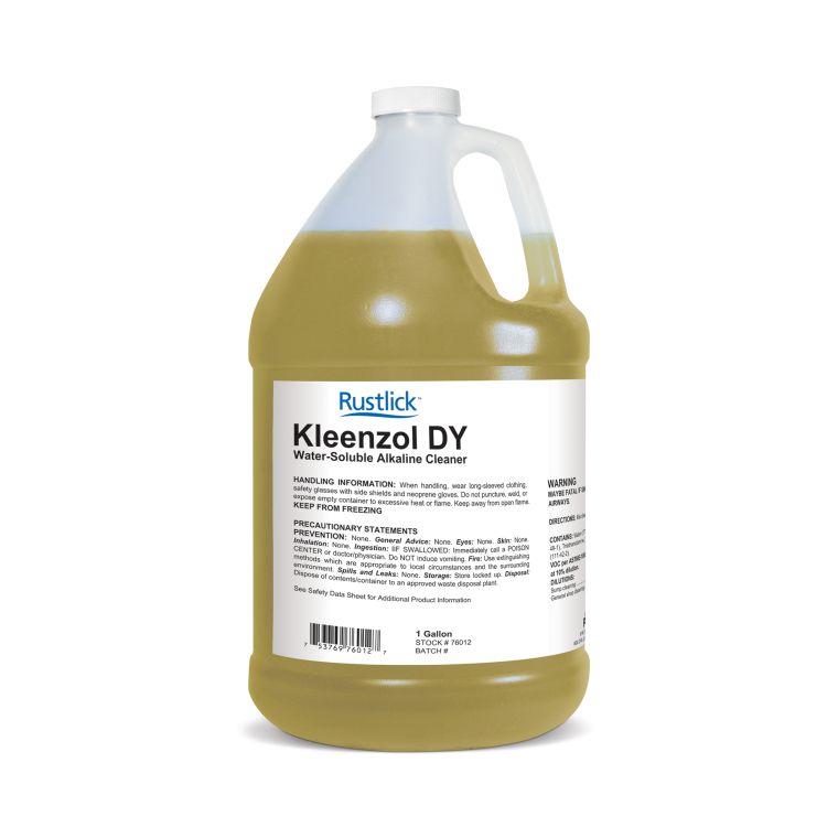 Limpiador Alcalino Soluble en Agua Rustlick Kleenzol DY 76012, Contenedor 1 Galón - ITW-76012