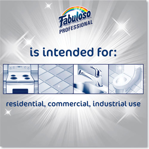 Fabuloso® Professional Limpiador Multiusos, Fragancia Ocean Cool, Galón, Paquete con 4 Botellas - 05252