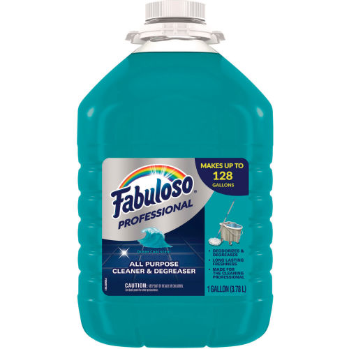 Fabuloso® Professional Limpiador Multiusos, Fragancia Ocean Cool, Galón, Paquete con 4 Botellas - 05252