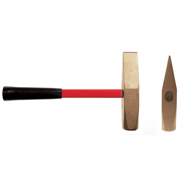 Cs Unitec Non Sparking Hammer, Cutoff, 3 lbs, Aluminum Bronze - EX105U-0300A