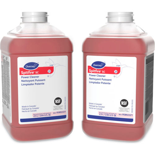 Limpiador de Potencia Diversey™ Spitfire® SC, Fragancia Pino, Botella 2.5 L, 2 por Caja - WBB3167525