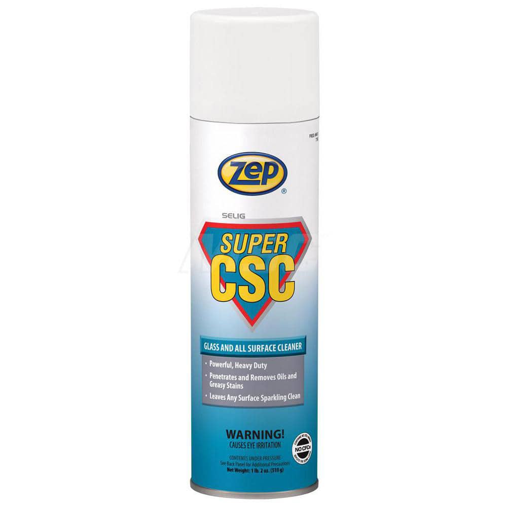 Limpiador Multiusos en Aerosol ZEP Super CSC para Vidrios y Superficies, Botella 18 oz, Paquete con 12 Unidades - Modelo 17595125