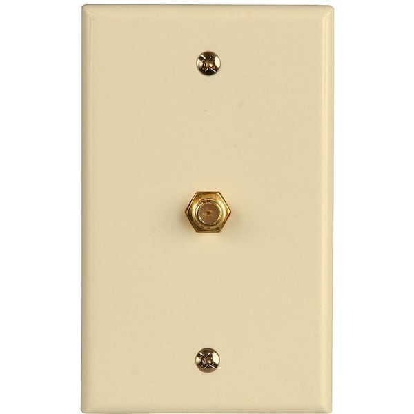 Zenith Wallplate, 4-1/2 in L, 2-3/4 in W, Almond - VW1001WJ1A