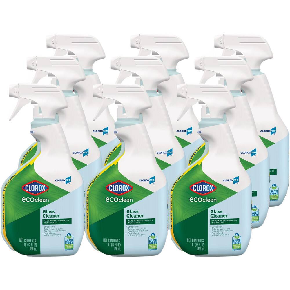 Limpiador de Vidrios Clorox Listo para Usar, Botella de 32 oz, Sin Aroma, Base de Amoníaco