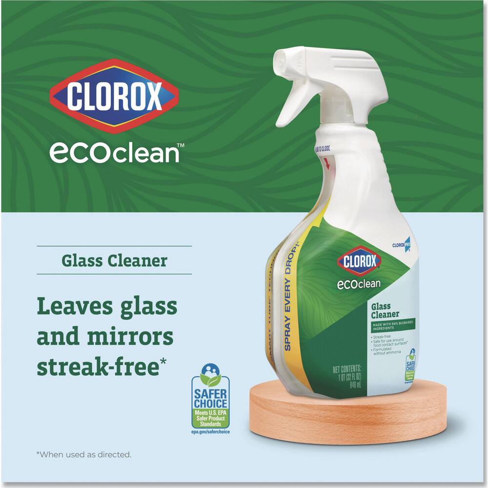 Limpiador de Vidrios Clorox Listo para Usar, Botella de 32 oz, Sin Aroma, Base de Amoníaco