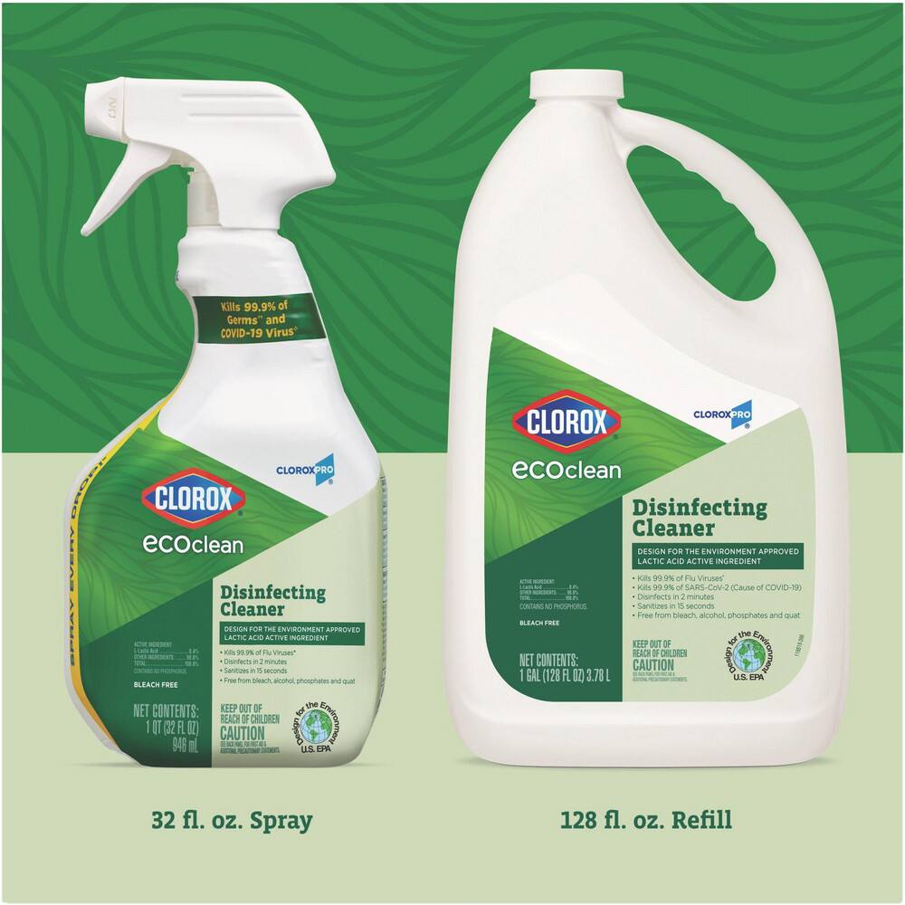 Clorox Limpiador y Desinfectante - Botella Recarga 3.78 L (128 oz), Sin Fragancia - Modelo 72906787