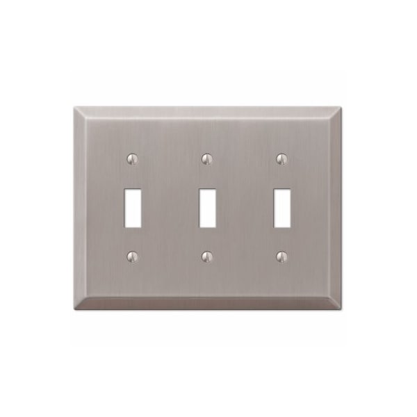Westek 3T BN Century Wallplate - 163TTTBN