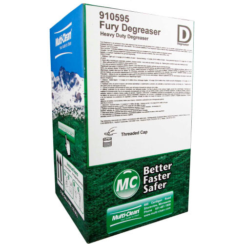 Multi-Clean Multi-Clean® FURY Heavy Duty Non-Corrosive Auto scrubber Degreaser - Unscented, 5 Gallon Box - WBB2328743