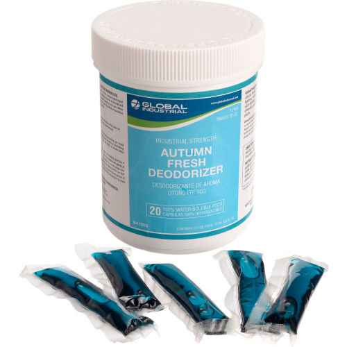 Global Industrial Global Industrial™ Deodorizer, Autumn Fresh Scent, 20 Pods/Jar, 12 Jars/Case - WB641553