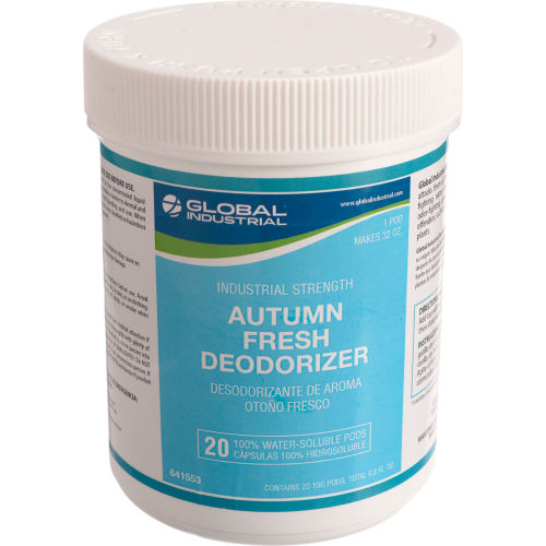 Global Industrial Global Industrial™ Deodorizer, Autumn Fresh Scent, 20 Pods/Jar, 12 Jars/Case - WB641553