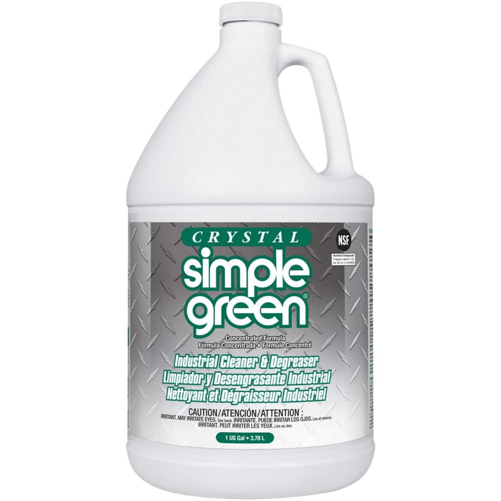 Simple Green Crystal Industrial Cleaner & Degreaser, 1 gal Bottle - 89887566