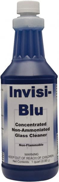 Detco Invisi-Blu, 32 oz Bottle, Concentrated Glass Cleaner - 33687476