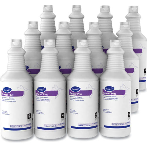 Diversey Diversey™ Emerel Plus Cream Cleanser, Odorless, 32 oz. Squeeze Bottle, 12/Case - WBB2685378