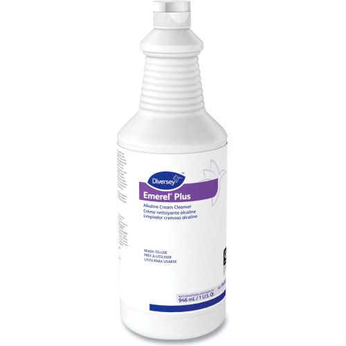 Diversey Diversey™ Emerel Plus Cream Cleanser, Odorless, 32 oz. Squeeze Bottle, 12/Case - WBB2685378