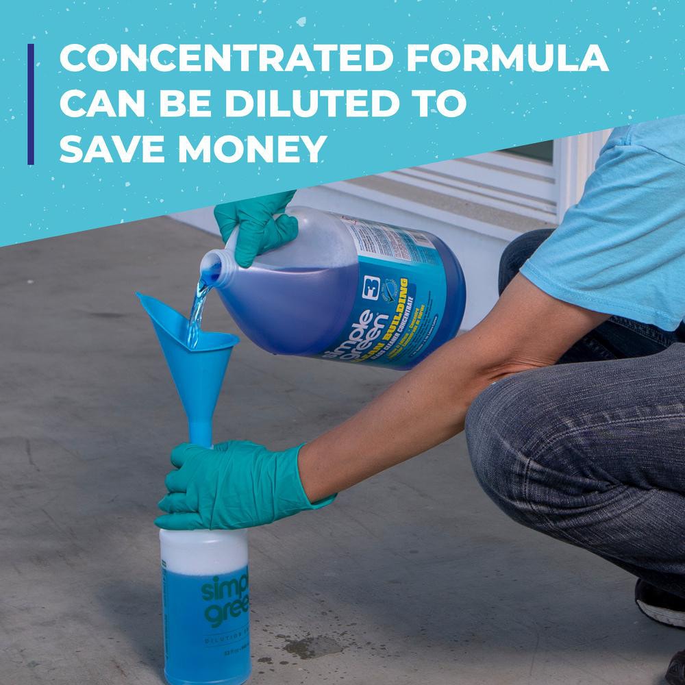 Simple Green Clean Building Glass Cleaner Concentrate, 1 gal Bottle - 86046224